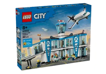 Konstruktors LEGO Lidosta ar lidmašīnu 60502