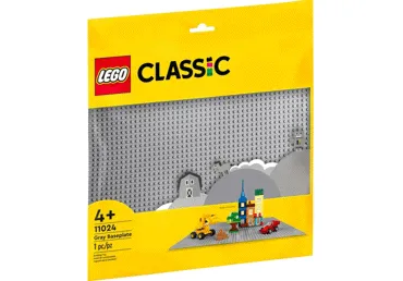 Konstruktors LEGO Pelēka būvpamatne 11024