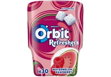 Košļājamā gumija arbūzu aveņu ORBIT 67g