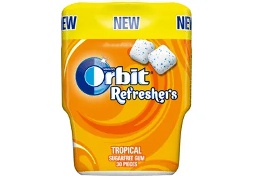 Košļājamā gumija ORBIT Refreshers Tropical 67g