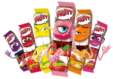 Košļājamās konfektes FRITT 70g