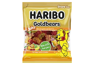 Košļājamās konfektes HARIBO Golbear Juicy 160g