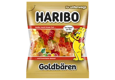 Košļājamās konfektes HARIBO Goldbaren 100g
