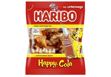 Košļājamās konfektes HARIBO Happy Cola 100g