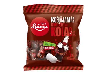 Košļājamās konfektes LAIMA ar kolas garšu 110g