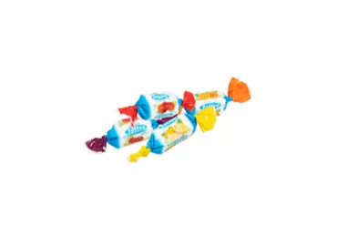 Košļājamās konfektes LIKING TOFFEE MIX augļu, kg