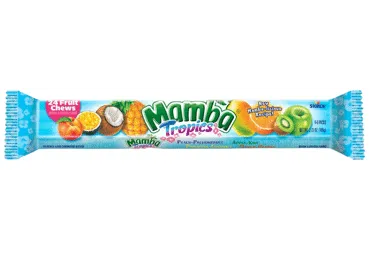 Košļājamās konfektes MAMBA Tropics 106g