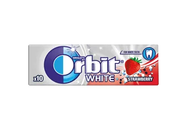Košļājamā gumija Orbit White Strawberry Stickpack 10pcs 15g