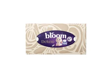 Kosmētiskās salvetes BLOOM Deluxe 4kārtas 100gab
