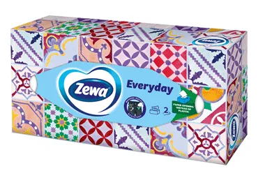Kosmētiskās salvetes ZEWA Everyday 2kārtas 100gab.