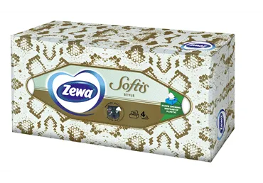 Kosmētiskās salvetes ZEWA Softis 4kārtas 80gab.