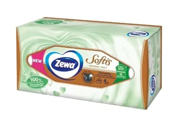 Kosmētiskās salvetes ZEWA Softis Natural Soft 4k.80gab.