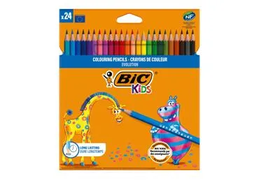 Krāsainie zīmuļi BIC Kids 24gab.