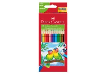Krāsainie zīmuļi FABER-CASTELL 12 krāsas