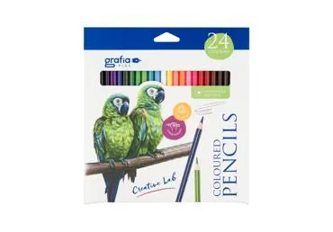 Krāsainie zīmuļi GRAFIA PLUS 24gab.