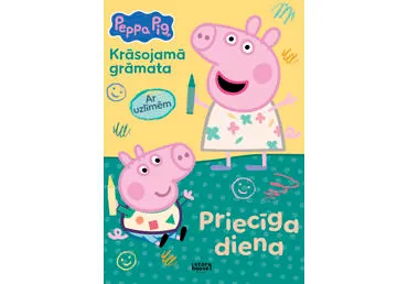 Krāsojamā grāmata Peppa Pig. Priecīga diena
