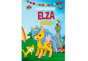 Krāsojamā grāmata Vienradzīte Elza krāso