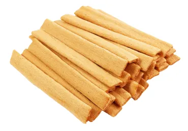 Kraukšķi BamBuk ar kondensētā piena garšu sver.