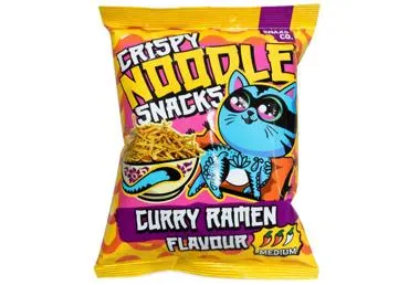 Kraukšķīgas nūdeļu uzkodas Curry&Ram 60g