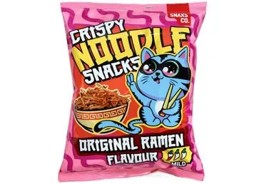 Kraukšķīgas nūdeļu uzkodas Ramen 60g