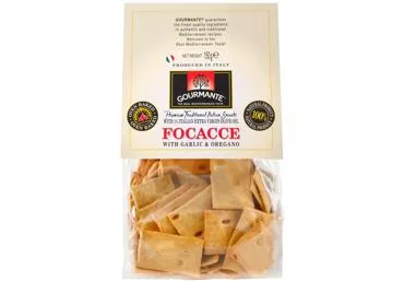 Krekeri Focacce ar ķiplokiem GOURMANTE 150g