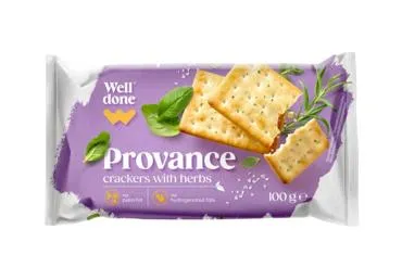 Krekeri Provansas garšvielas WELL DONE 100g