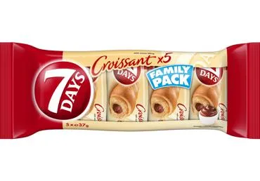Kruasāni 7DAYS ar kakao krēmu 5x37g
