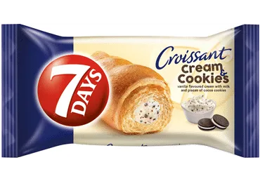 Kruasāns 7DAYS ar vaniļas pildījumu un cepumiem 60g