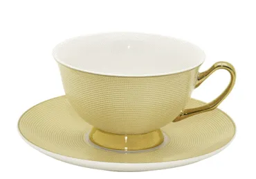 Krūze ar tasīti AURORA Golden 220ml