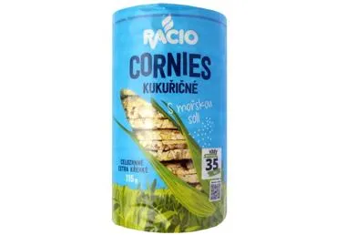 Kukurūzas galetes RACIO ar jūras sāli 115g