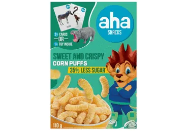 Kukurūzas nūjiņas ar samazinātu cukuru AHA 110g