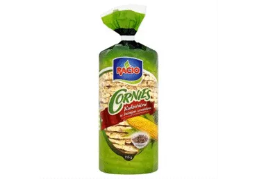 Galetes Racio kukurūzas plācenīši ar linsēklām 115g