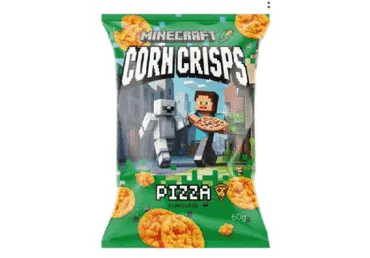 Kukurūzas uzkoda picas garša MINECRAFT 60g