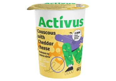 Kuskuss ACTIVUS ar Čedaras sieru 60g