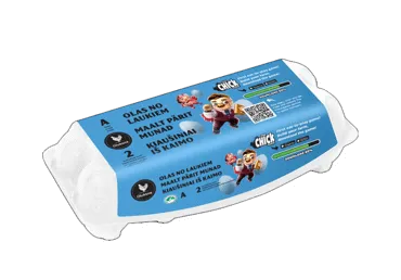 Kūtī dētas olas CHICK GAME, Nr.2, dažāda izmēra, 10 gab ZK