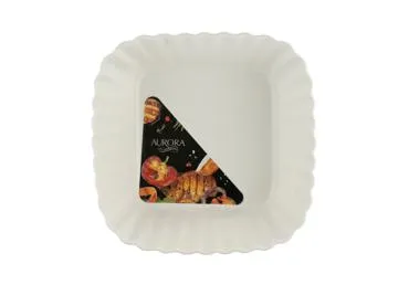 Kvadrātveida salātu bļoda AURORA balta 26cm