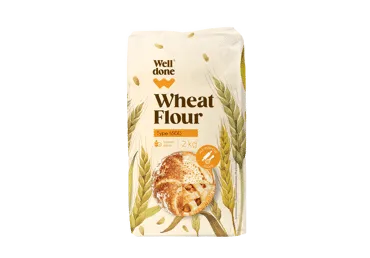 Kviešu milti WELL DONE 550D 2kg