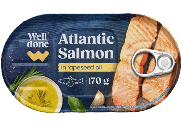 Laša fileja eļļā WELL DONE 170g