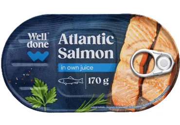 Laša fileja savā sulā WELL DONE 170g