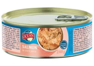 Laša gabaliņi savā sulā WIDE OCEAN 240g