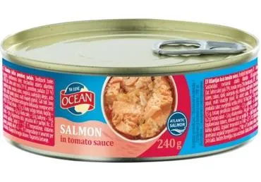 Laša gabaliņi tomātu mērcē WIDE OCEAN 240g