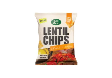 Lēcu čipsi EAT REAL ar čili un citronu 40g