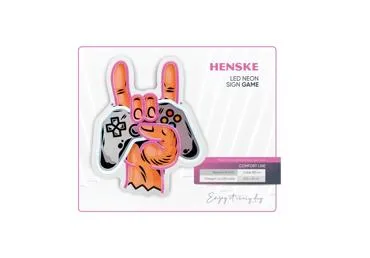 LED neona izkārtne HENSKE Game