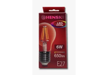 LED spuldze A60 E27 6W 620lm HENSKE