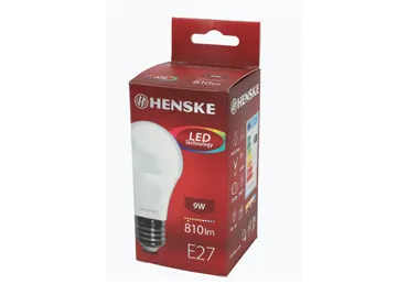LED spuldze A60 E27 9W 830lm HENSKE