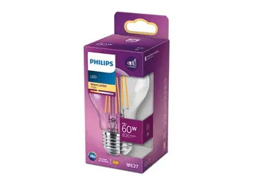 LED spuldze PHILIPS A60,E27,7.5W,806lm