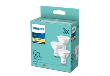 LED spuldzes PHILIPS 50W GU10 3gab.
