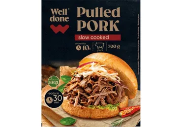 Lēni vārīta plucinātā cūkgaļa WELL DONE 700g