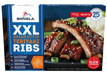Lēni vārītas cūkgaļas ribiņas Terijaki BIOVELA 900g