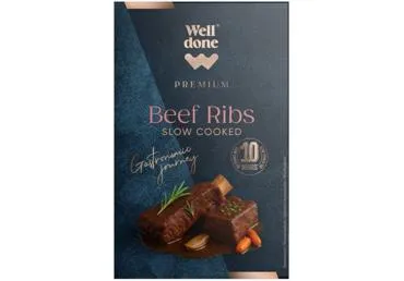 Lēni vārītas liellopu gaļas ribiņas WELL DONE PREMIUM 450g